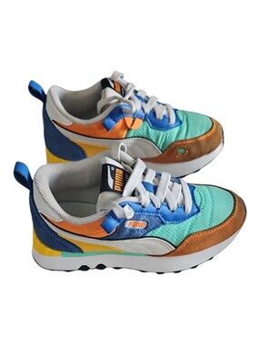 Puma Rider FV Sneakers. Suede Material, Multi Color Boys 13C